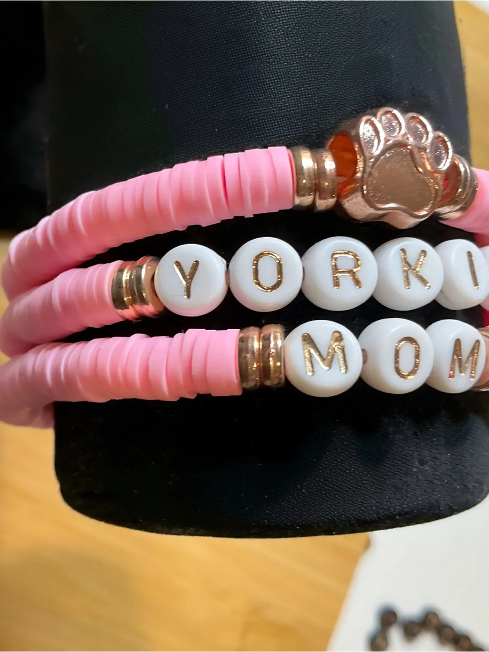 3 piece Yorkie Mom Bracelet Set